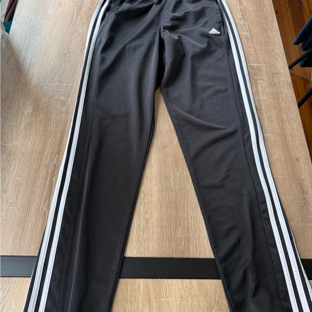 Adidas Black track pants with White Side Stripes - Picture 5 of 13